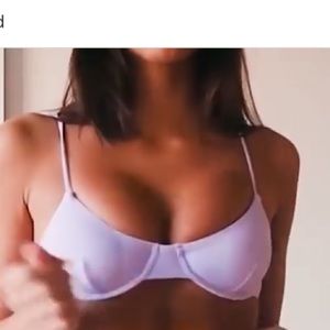 Zaful light purple bikini bottoms with top